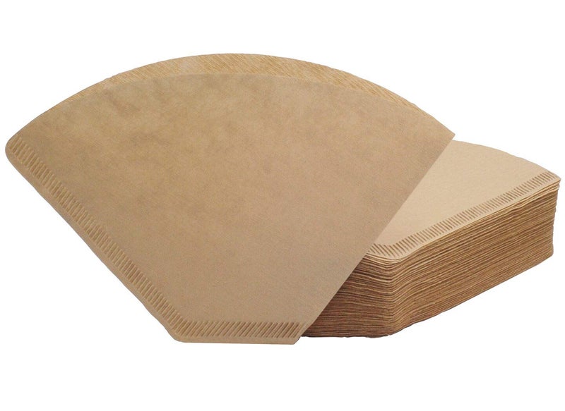 Irekamons #4 Cone Coffee Filter 8-12 cup, Unbleached Natural Paper, No Blowout, Disposable for Pour Over and Drip Coffee Maker, 100 Count - Image 1